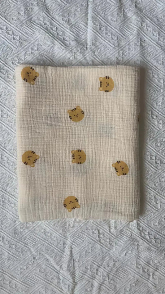 Korean Spring 2021 Kids Double Layer Bear Blanket
